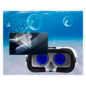 Gafas de realidad virtual para smartphones. Vista panorámica 360º. Compatibles con IOS y Android.