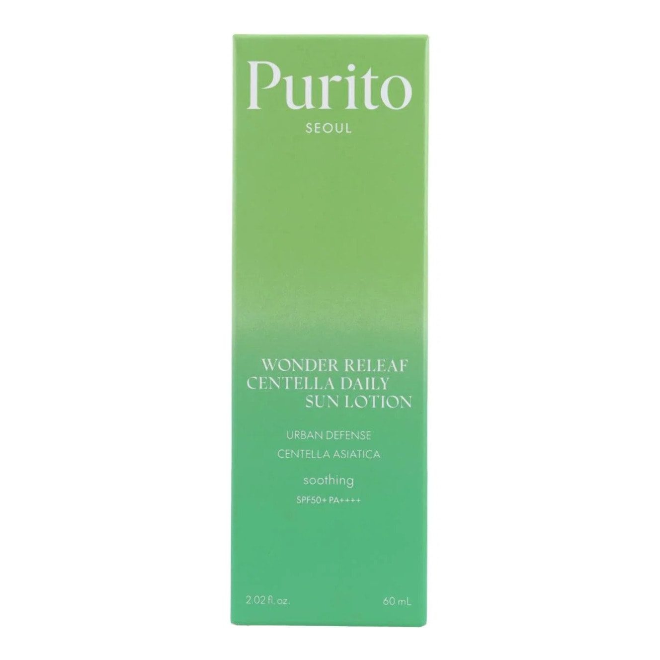 Protector solar Wonder Releaf Centella Daily Sun Lotion SPF50+ PA++++ Purito Seoul 60 ml