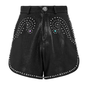 PHILIPP PLEIN Leather Shorts
