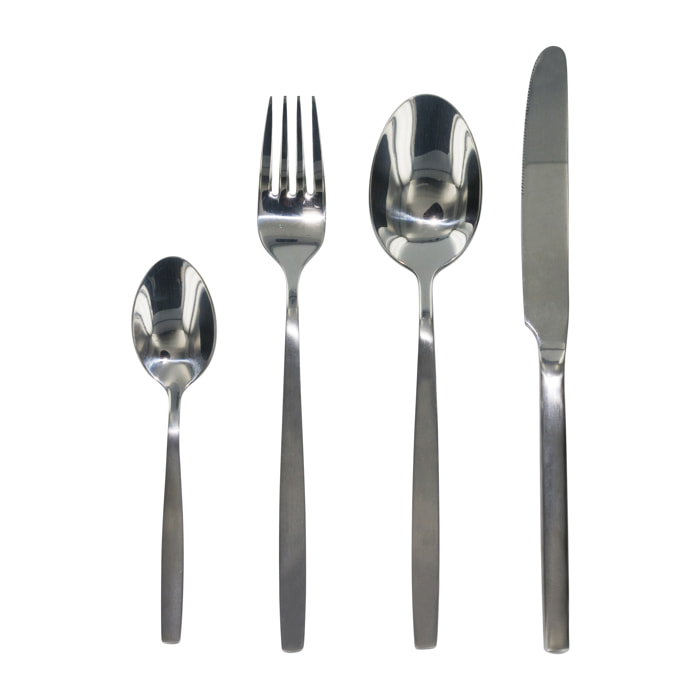 MENAGERE 16 PIECES MAT SHINY INOX