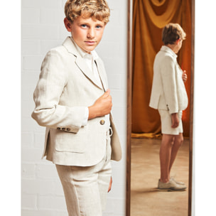 BLAZER LINO RÚSTICO NATURAL