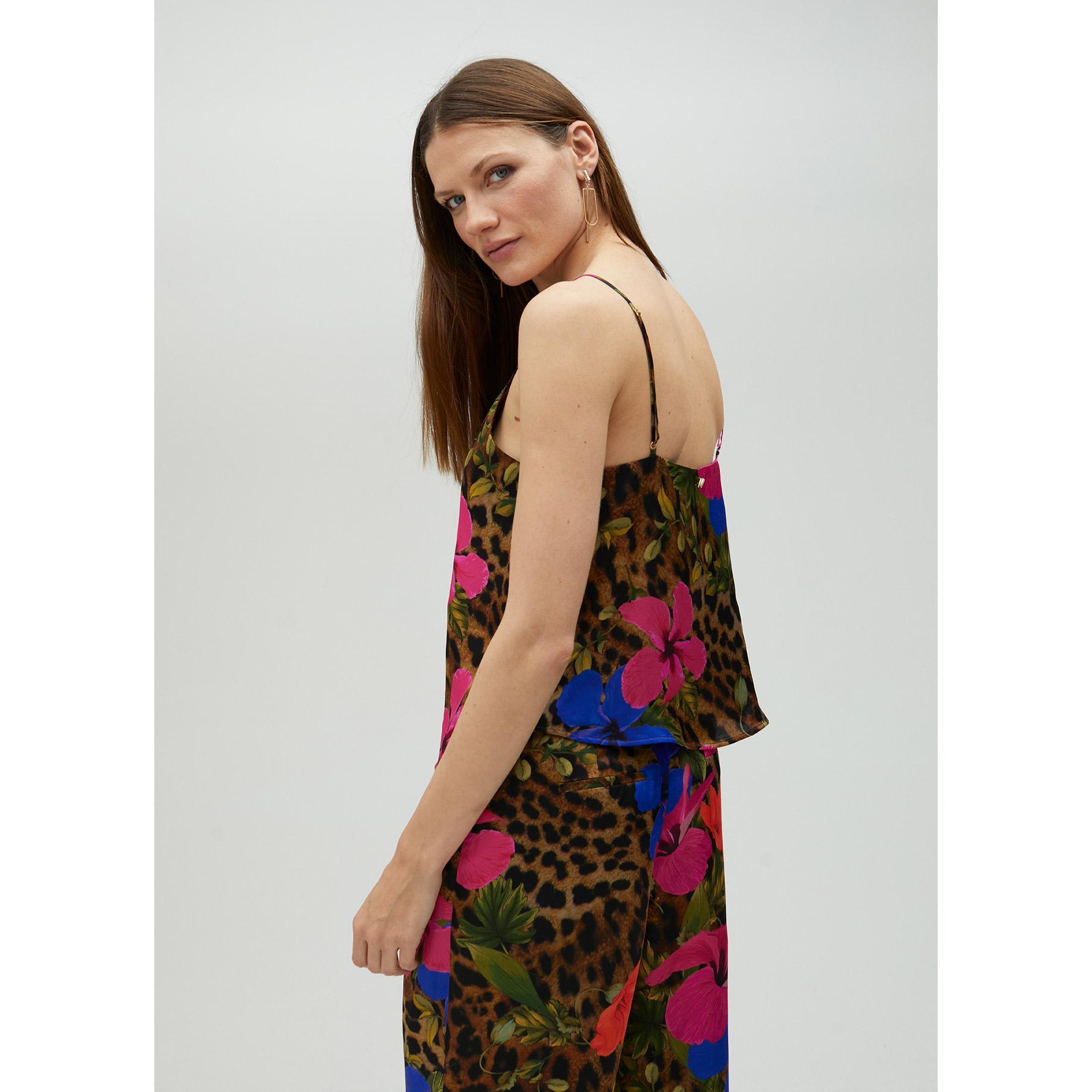 Top stile lingerie con spalline