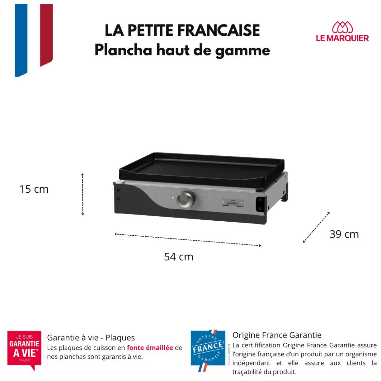 Plancha La Petite Francaise Electrique 150 Duo - LE MARQUIER