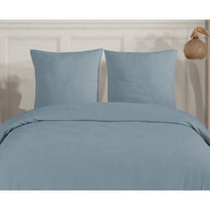 Parure de lit Flanelle de coton bleu