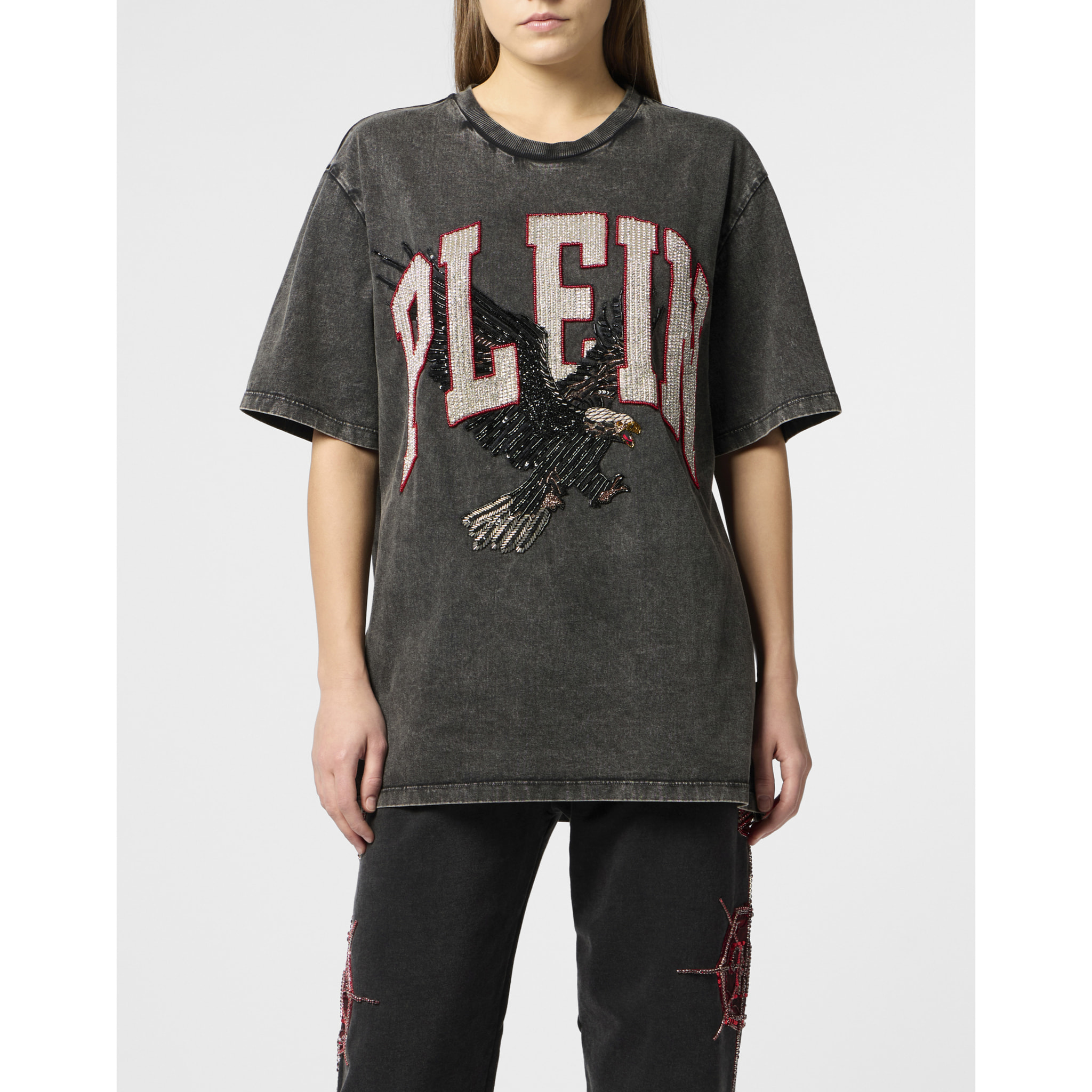 PHILIPP PLEIN T-Shirt Round Neck Ss EAGLE
