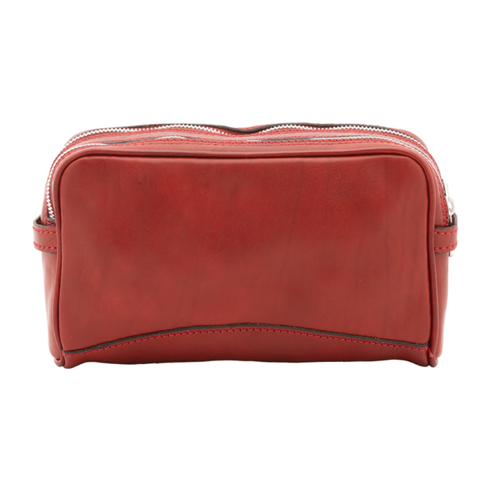 Pochette  unisex In Vera pelle Made in Italy 24x18x7 cm