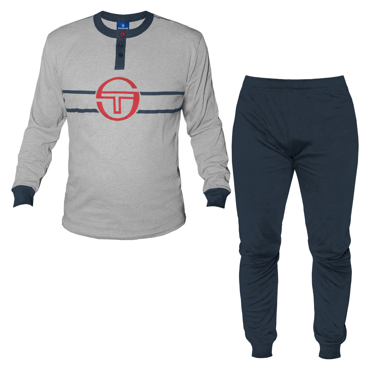 Pigiama Uomo Lungo SERGIO TACCHINI Cotone Caldo Interlock