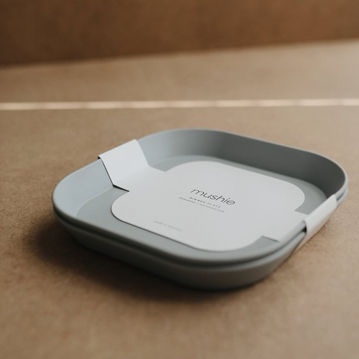 Mushie Pack Dos Platos Cuadrados Solid