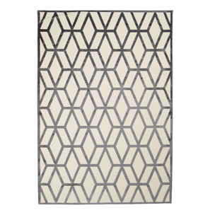 Tapis salon et chambre tissé en viscose motif scandinave FOHO