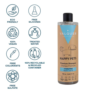 Valquer Champú Premium Hidratante para Mascotas - 400 ml