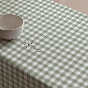 Nappe anti-taches Alcazar Vert - 100% coton -
