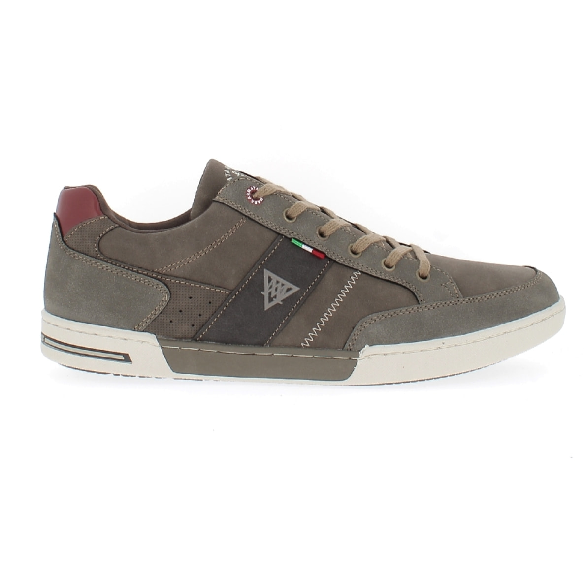 Armata di Mare Scarpe Uomo Sneakers Casual Stringate con Soletta Rimovibile in Memory Foam AMU W23M409 Taupe