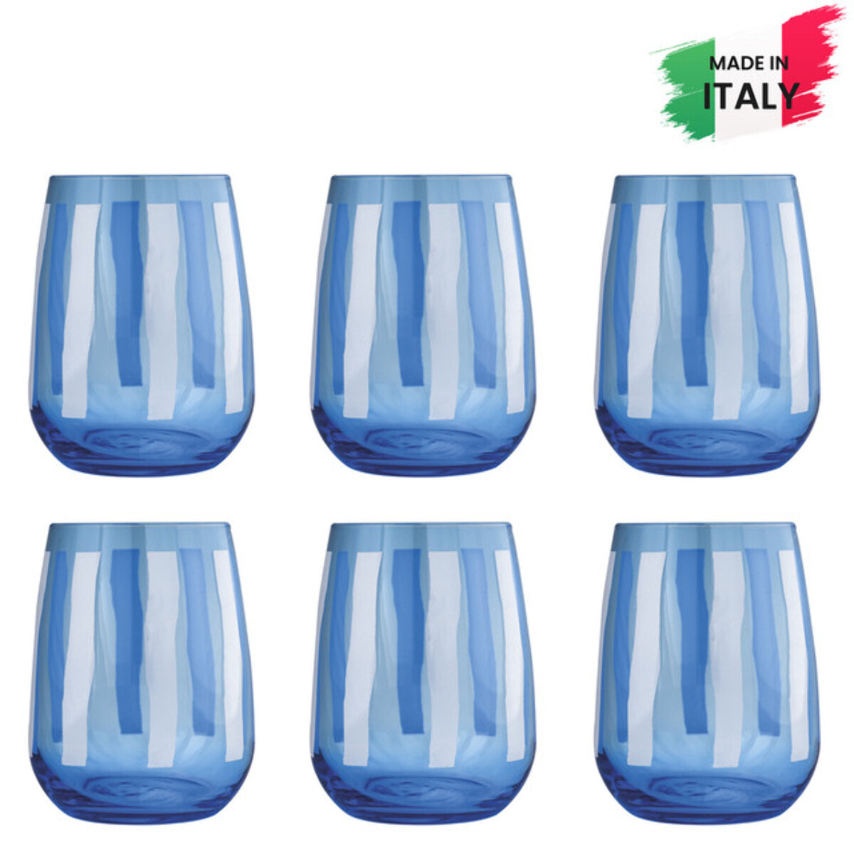 Set 6 bicchieri da acqua Fior di Loto