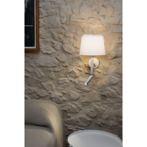 SAVOY Lampe applique avec lecteur blanc/blanc