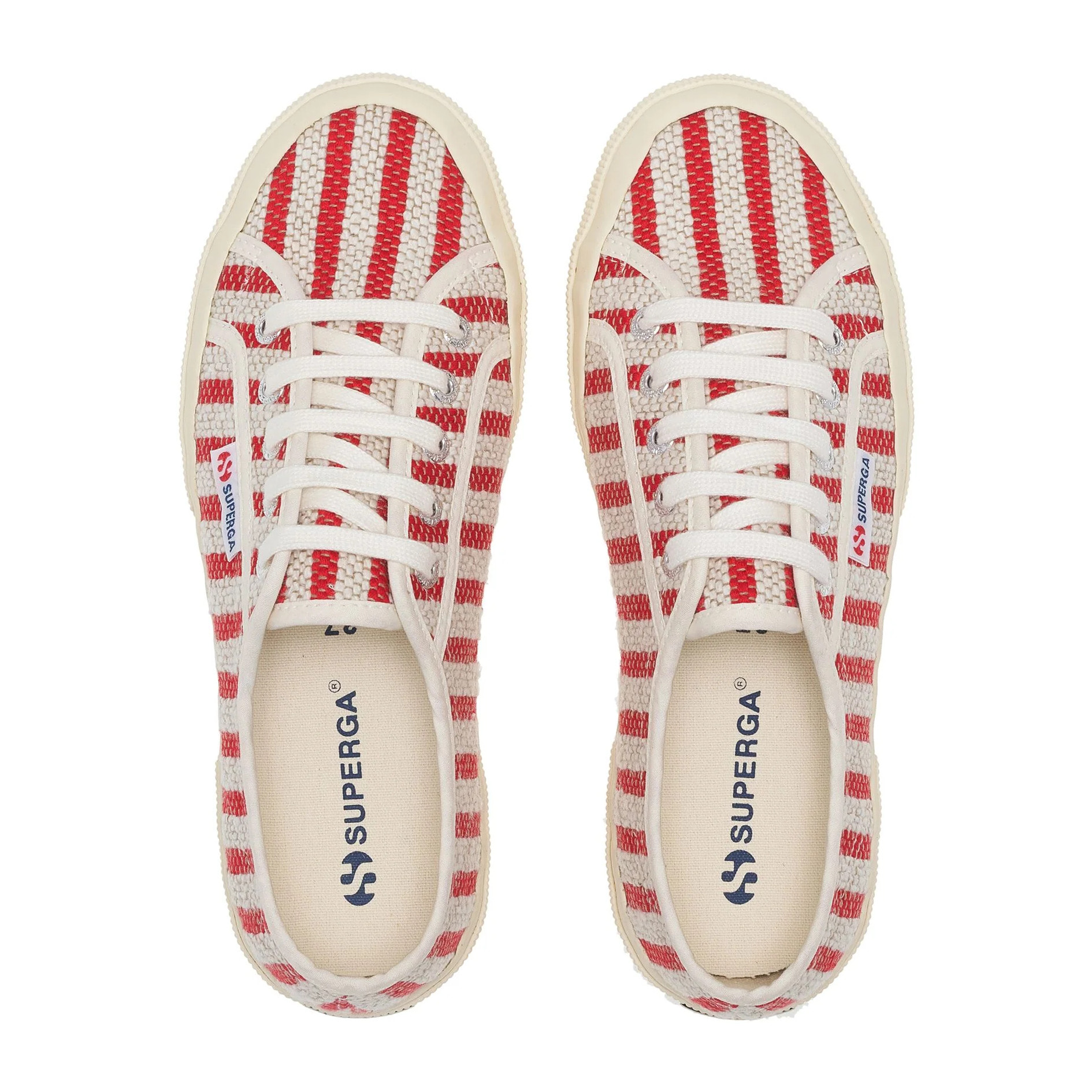 Superga - Unisex Rojo - 2750 COTTON STRIPES