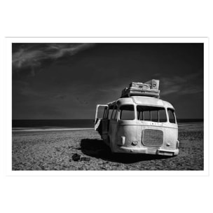 Affiche beached bus Affiche seule