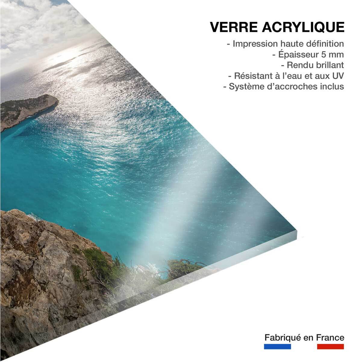 Tableau bleu méditerranéen Tableau plexiglas