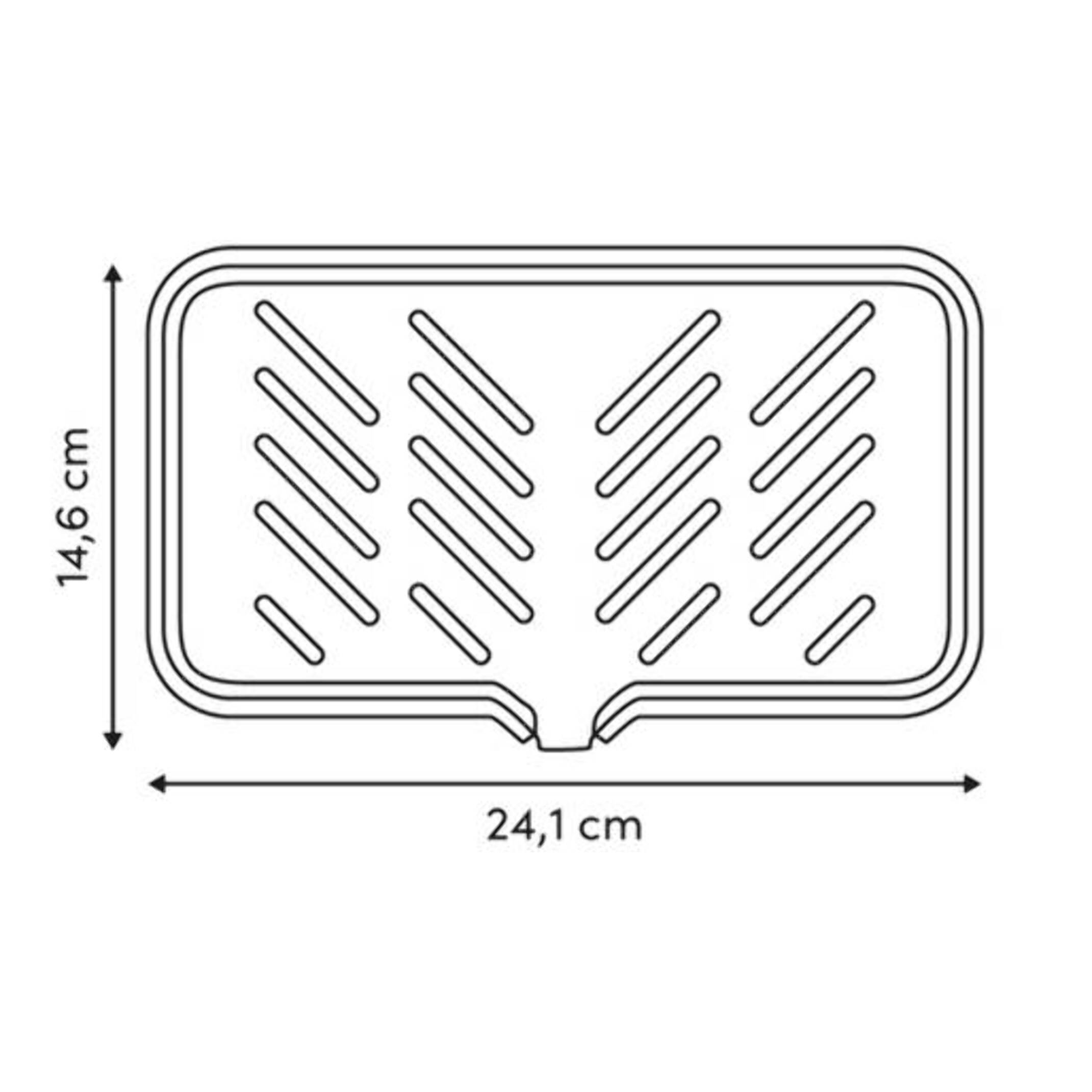 Tapis pour évier Sileo beige 24x15cm