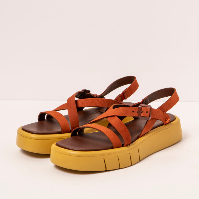 Sandalias 1853 NOBUCK DARK ORANGE/ MALAGA color Dark orange