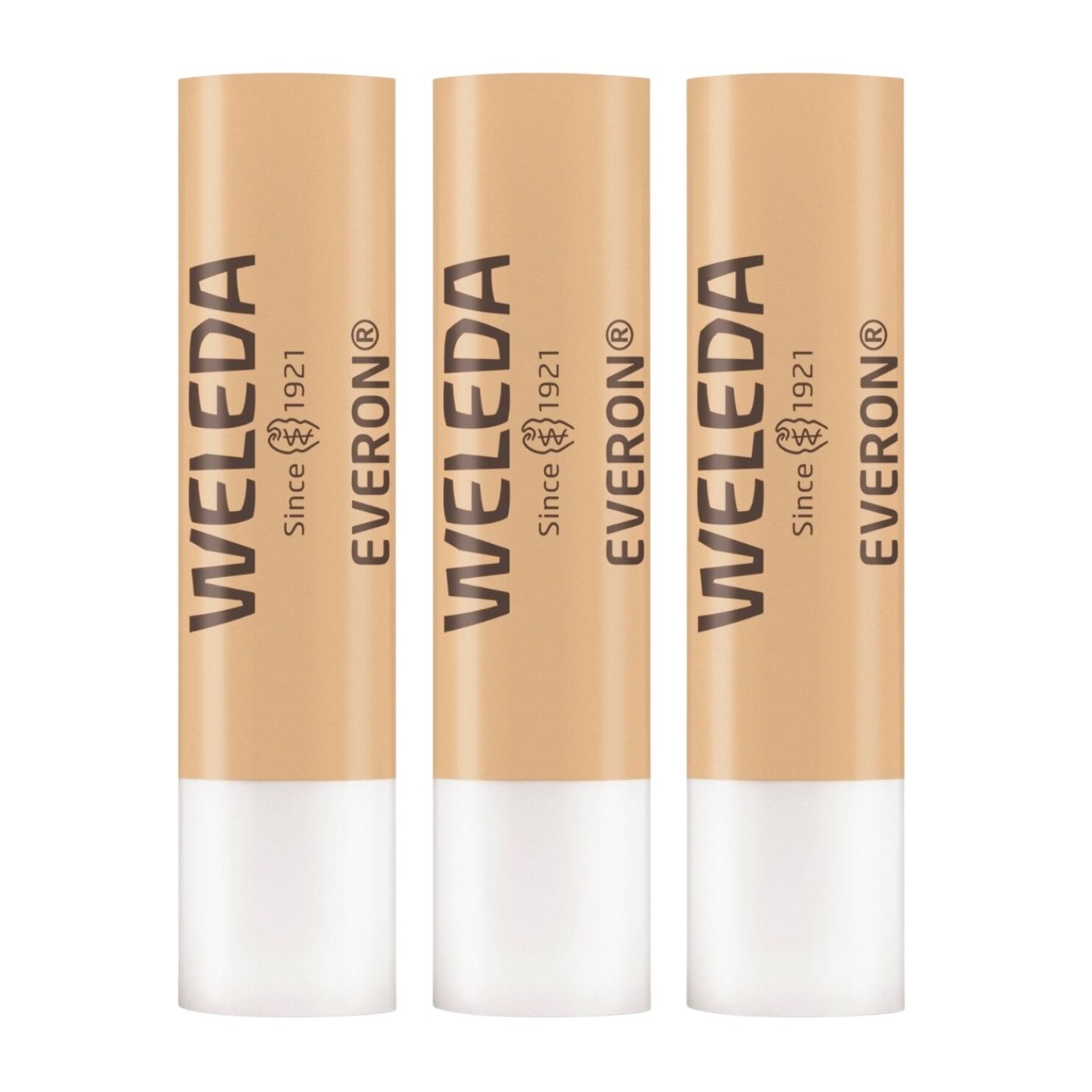 WELEDA - Trio Soin des Lèvres Everon - Protège et nourrit -  Certifié Natrue** - Tube 4,8 g  x 3