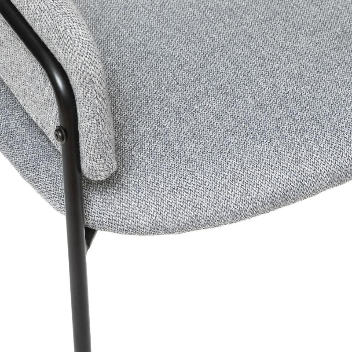 Fauteuil ''Siron'' en tissu chiné Atmosphera - Couleur: Gris clair