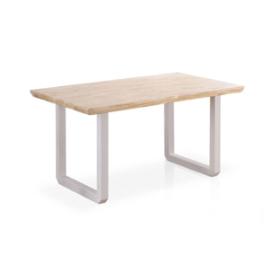 Mesa de comedor Roma Roble - Blanco