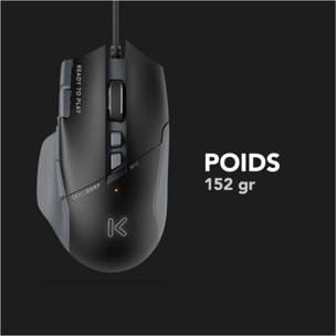 Souris Gamer Filaire SKILLKORP M15 NOIRE V2 Progress