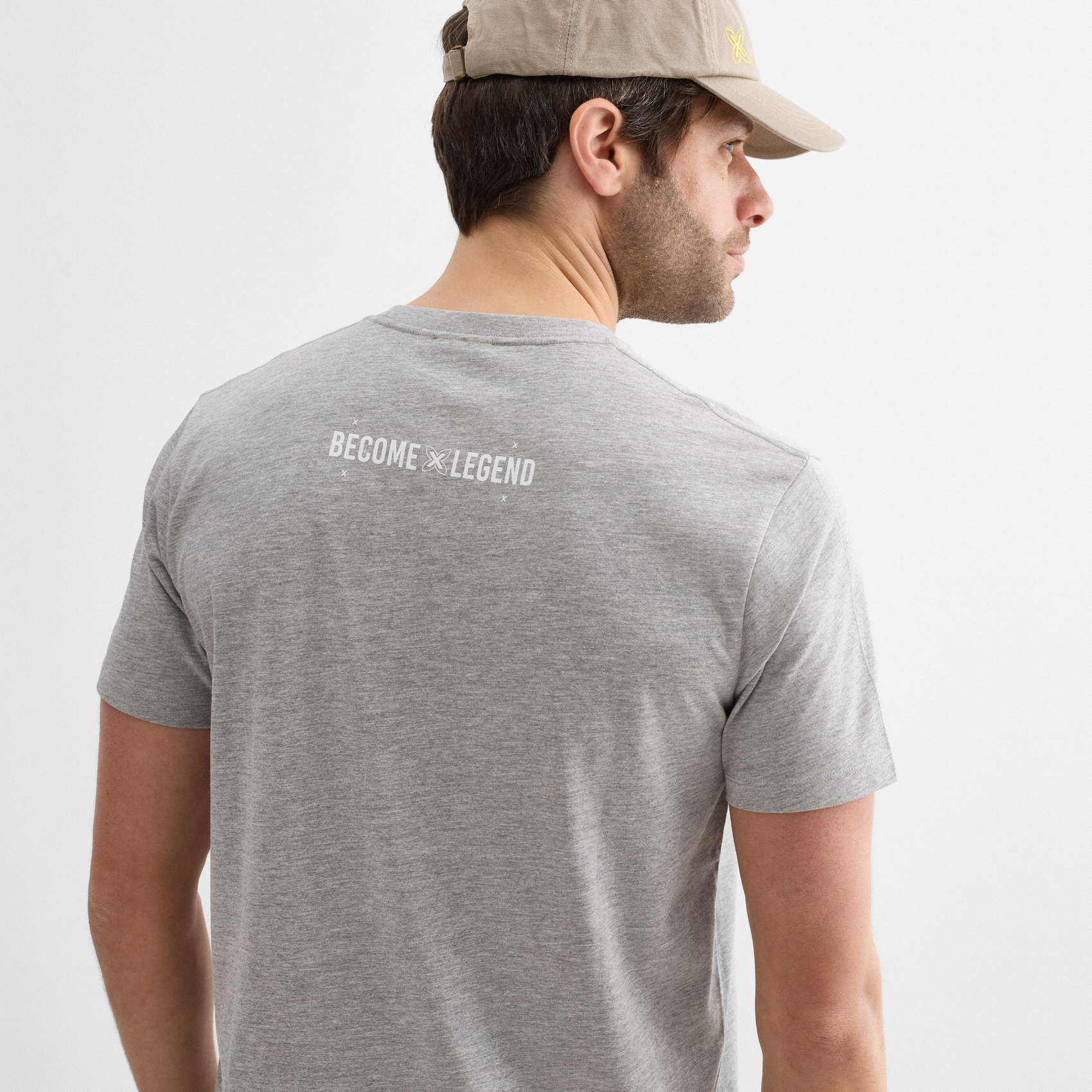 Camiseta regular MUNICH lifestyle de algodón orgánico-viscosa gris