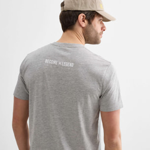 Camiseta regular MUNICH lifestyle de algodón orgánico-viscosa gris