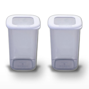 Lot de 2 Boites à Provisions 1,1 Litre Fackelmann Storage