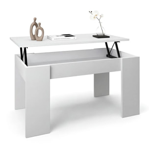 Mesa de centro elevable en blanco artik Norak Blanco Artik (Blanco Mate)