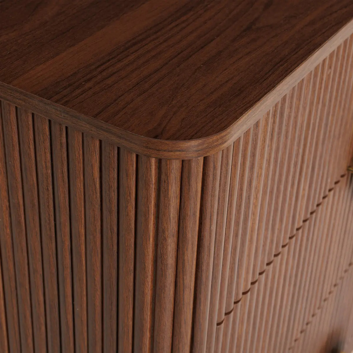 Commode 4 tiroirs Wany marron 80x40cm
