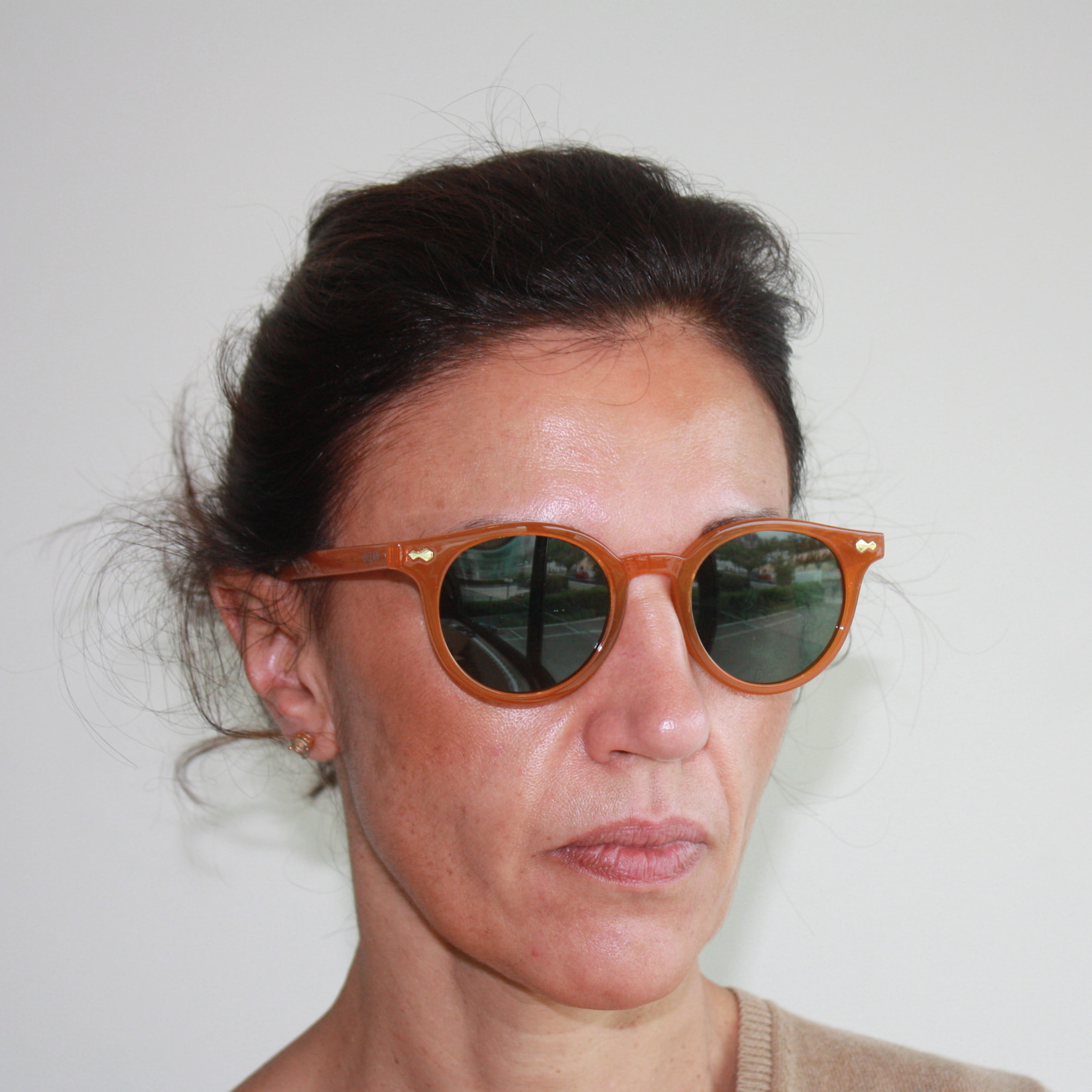 Gafas de sol OCEAN HONFLEUR - Miel brillante / Verde