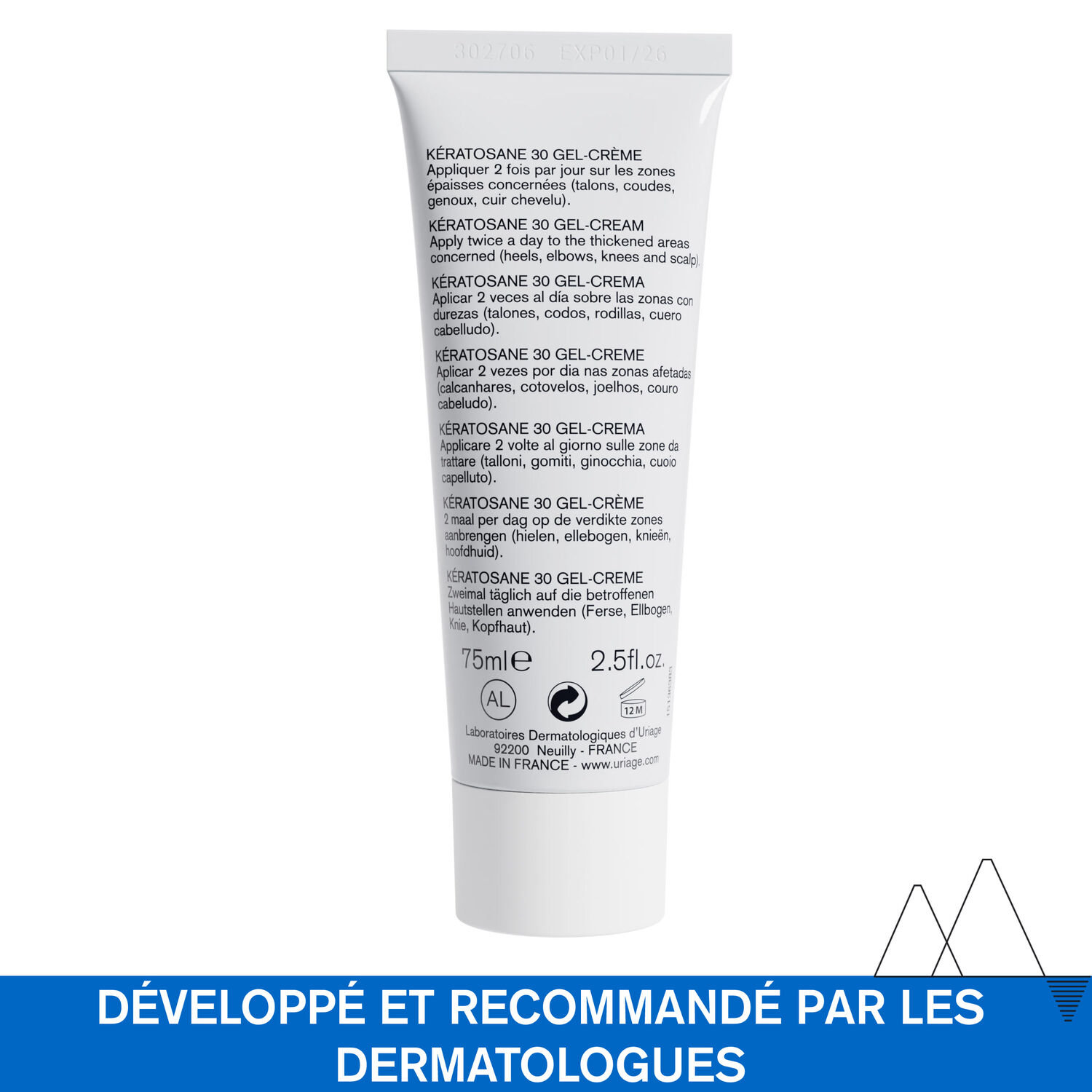 Kératosane 30 - Gel-Crème 30% d'Urée Anti-Callosités