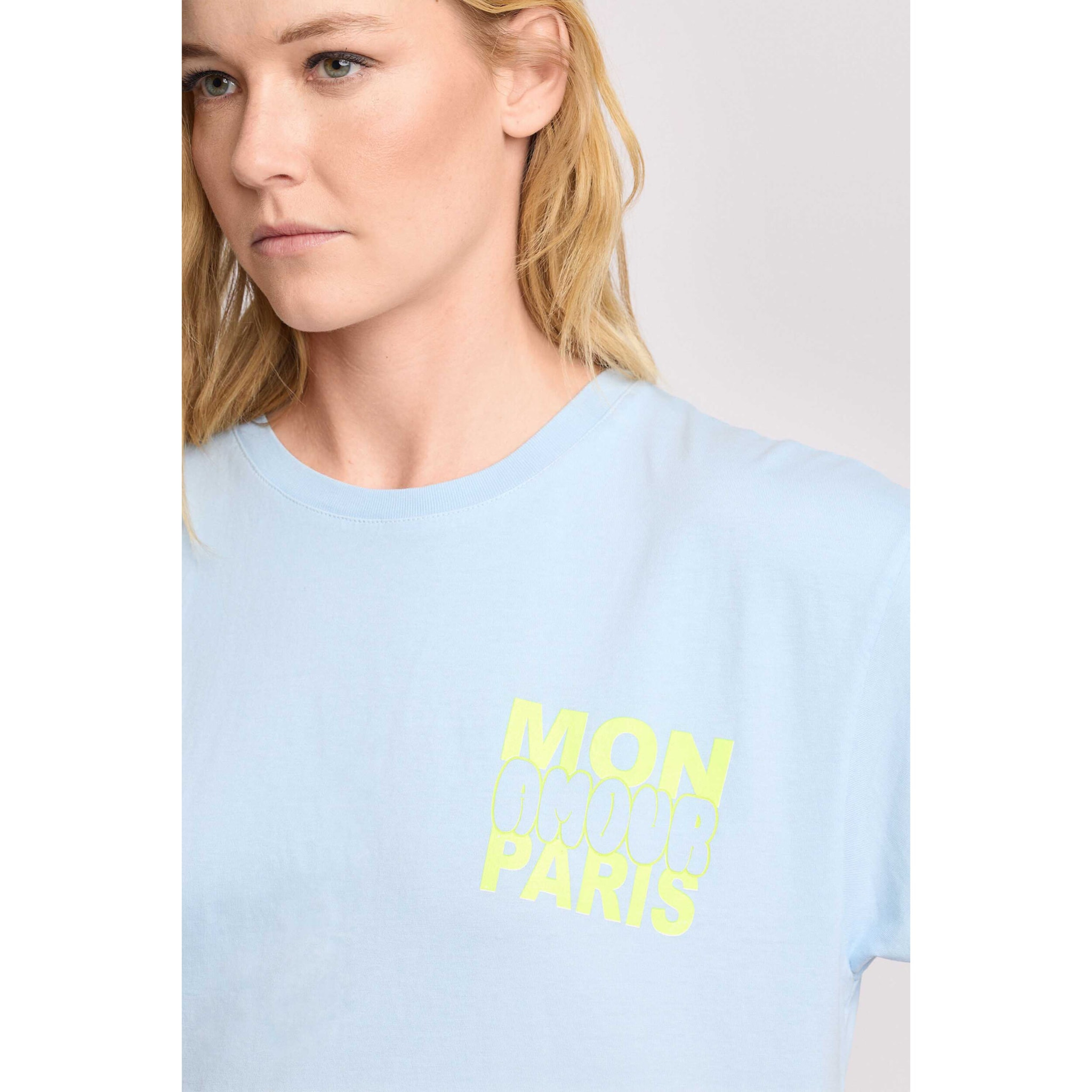 Kocca - T-shirt in cotone fit over Donna, Tinta unita, Girocollo