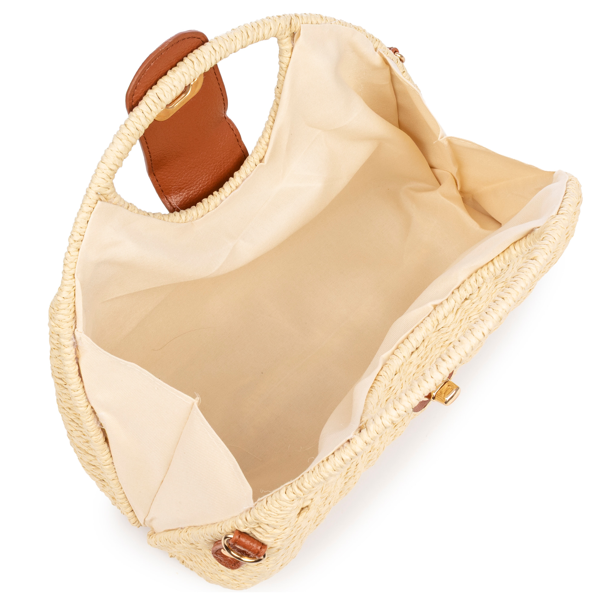 Benna Borsa a mano Donna. Realizzato in paglia intrecciata.