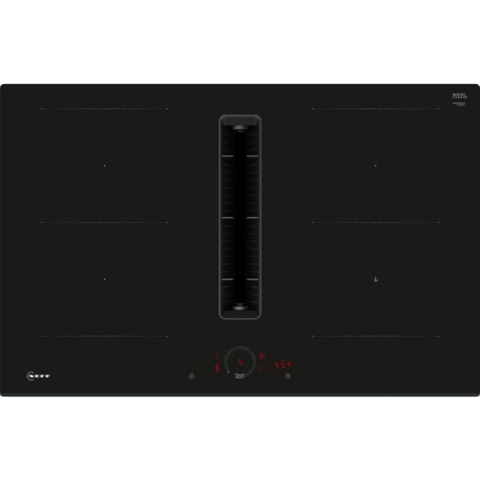 Plaque induction aspirante NEFF V58FHQ4L0, N70, Twist Touch