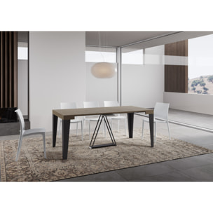 Consolle allungabile 90x40/196 cm Algo Small tortora telaio antracite