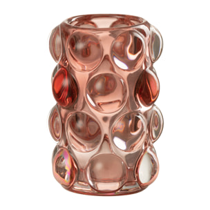 J-Line photophore Bollie - verre - rouge