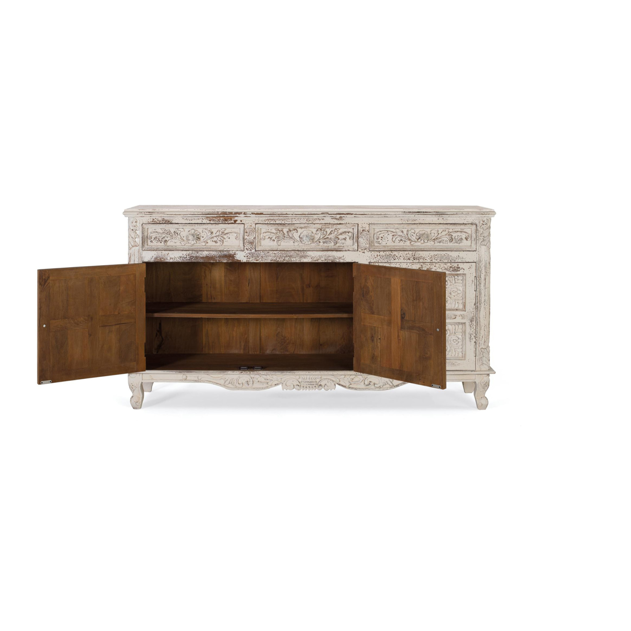 Aparador de Madera de Mango Estilo Mediterráneo Moderno