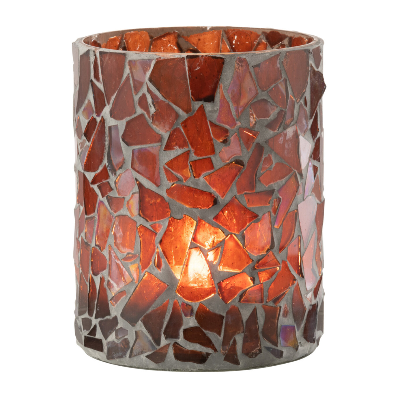 J-Line photophore Mosaïque - verre - brun - medium