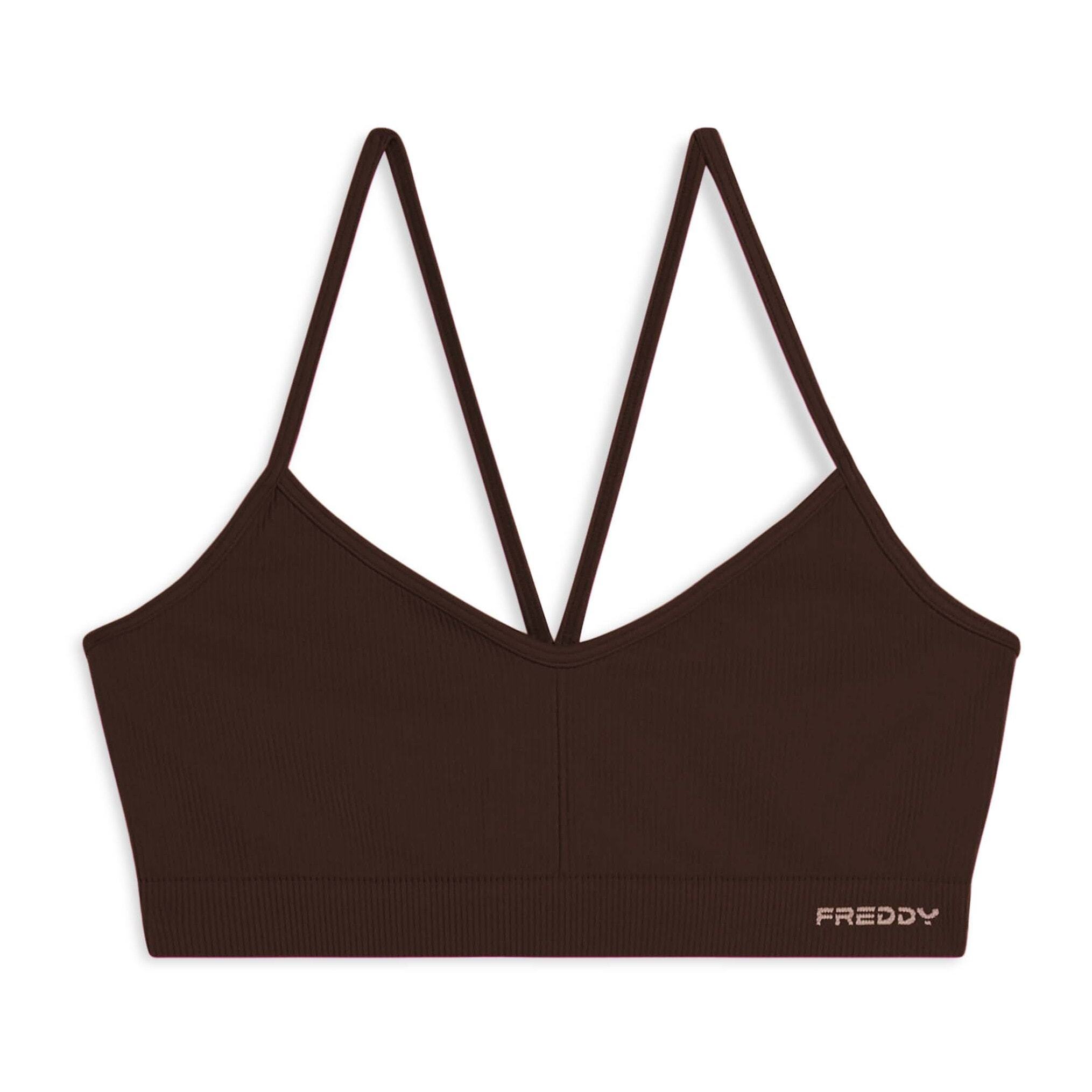 Top sportivo seamless con spalline incrociate