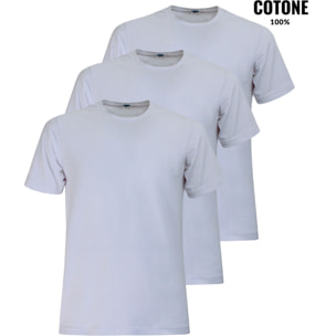 3 T-Shirt Uomo LEGEA Art. 830 Girocollo Bianco