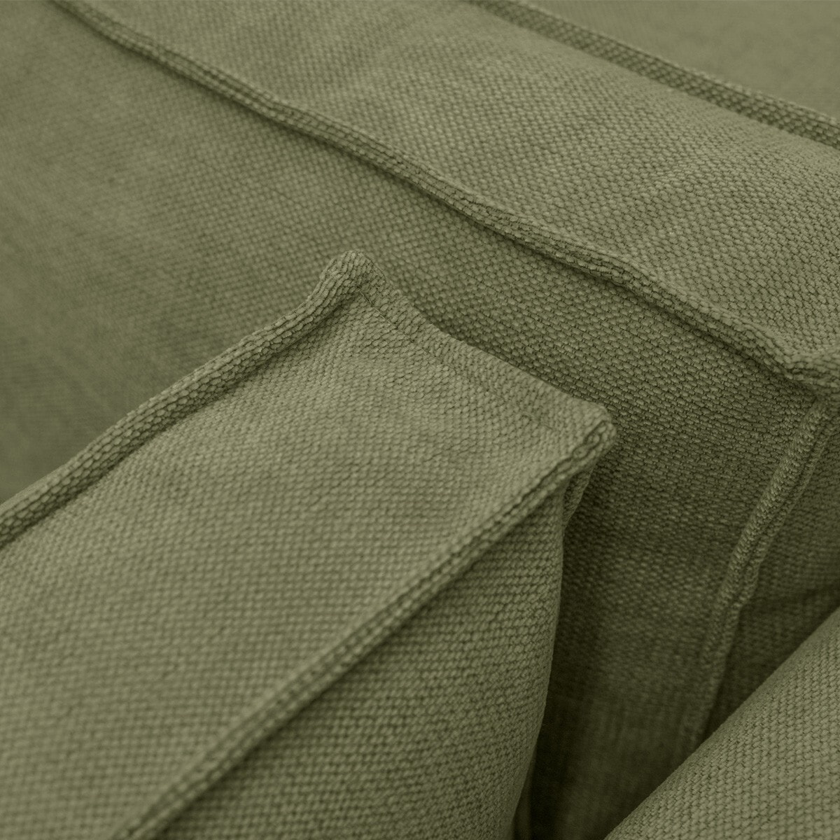 Canapé d'angle à droite convertible 3 places en tissu chenille - BARANI