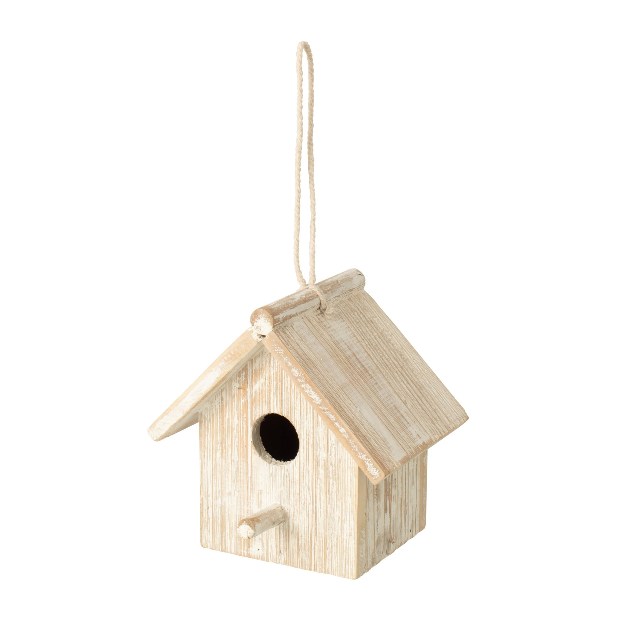 J-Line Nichoir - bois - blanc cassé - small