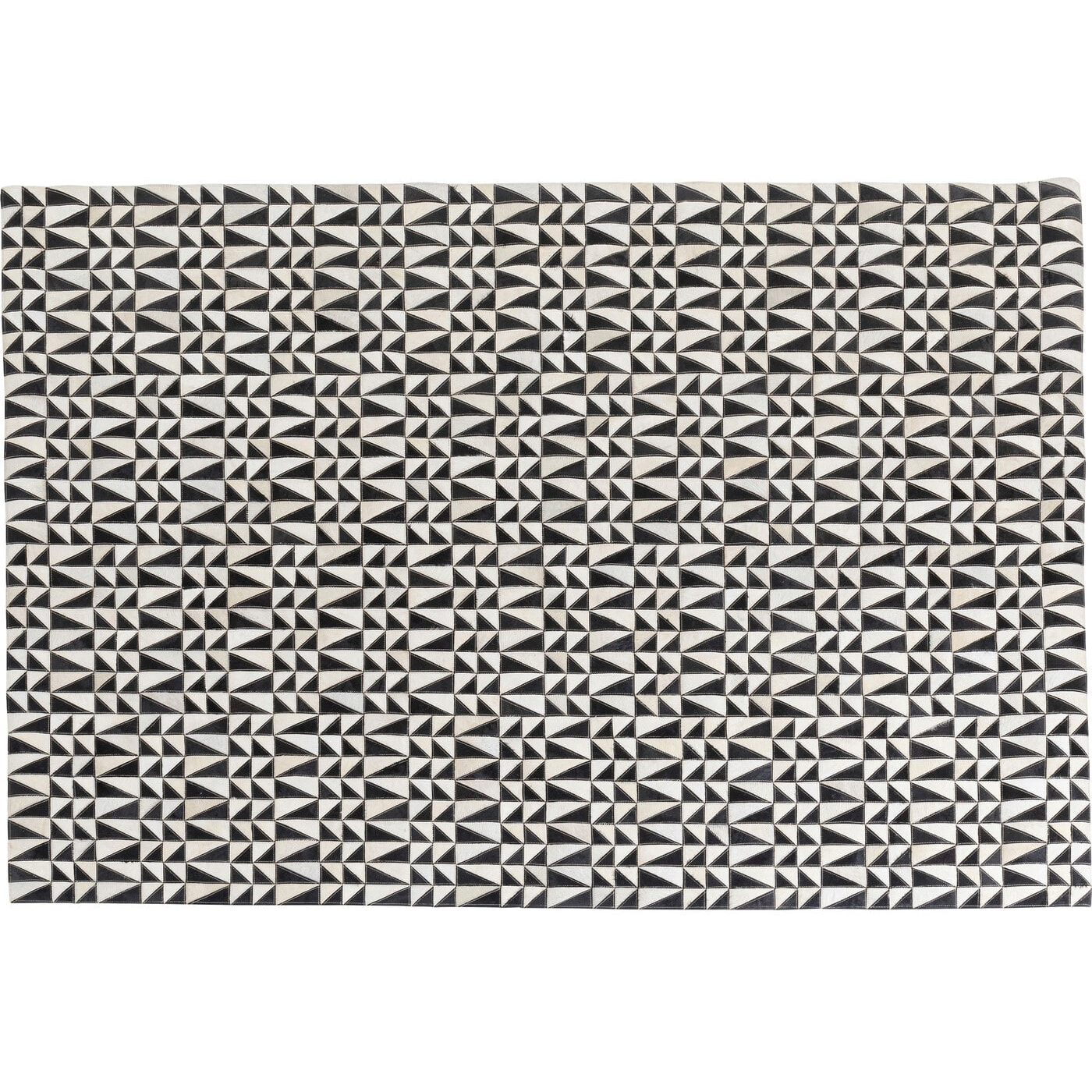 Tapis Zigzag 240x170cm noir et blanc Kare Design