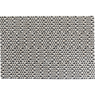 Tapis Zigzag 240x170cm noir et blanc Kare Design