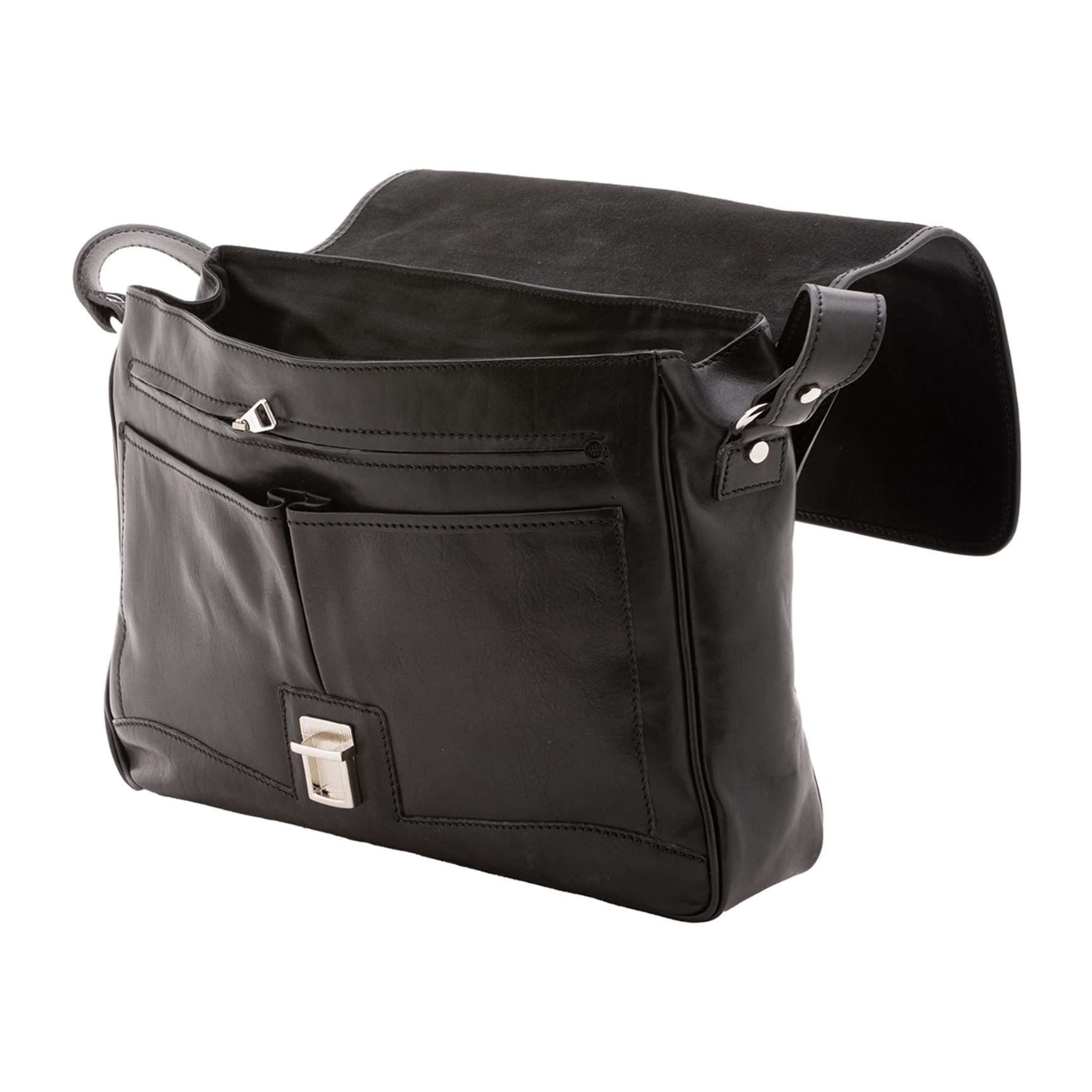 Borsa a mano  unisex In Vera pelle Made in Italy 40x30x9 cm