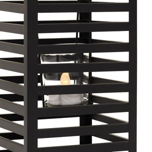Lanterne En Metal Noir H24.5cm
