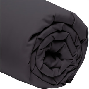 DRAP HOUSSE 2 PERS 160x200  ANTHRACITE